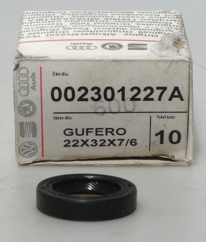 Gufero 002301227A a rozměry 22×32×7/6,